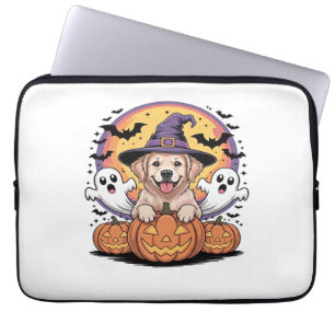 Golden Retriever Halloween Witch Dog Classic T-Shi Laptop Sleeve