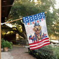 Golden Retriever Happy 4Th Of July US Independence