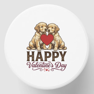 Golden Retriever Happy Valentine’s Day Mini Candle Favors