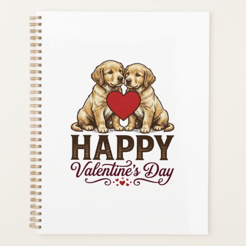 Golden Retriever Happy Valentine’s Day Planner