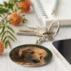 Golden Retriever Head Shot Keychain