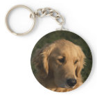 Golden Retriever Head Shot Keychain