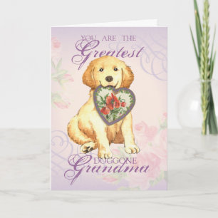 Golden Retriever Heart Grandma Card