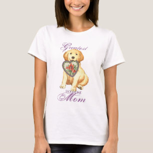 Golden Retriever Heart Mom T-Shirt