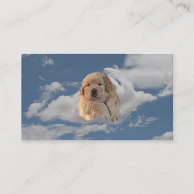 Golden Retriever Heavenly Breeder Business Card (Front)