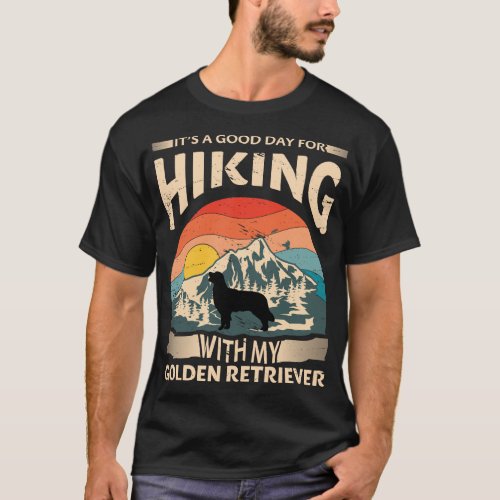 Golden Retriever Hiking T_Shirt