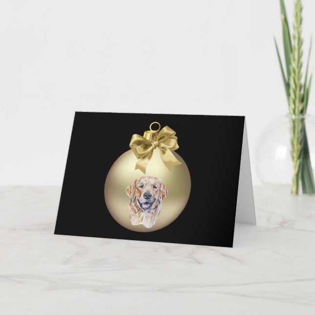 Golden Retriever Holiday Card (Front)