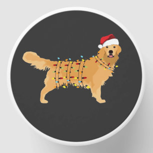Golden Retriever Holiday Christmas Light Essential Mini Candle Favors