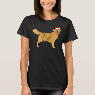 Golden Retriever Holiday Christmas Light Golden Re T-Shirt