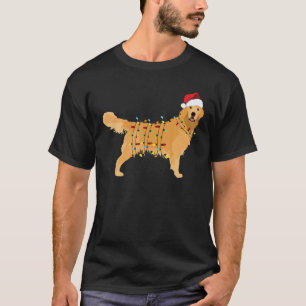 Golden Retriever Holiday Christmas Light T-Shirt