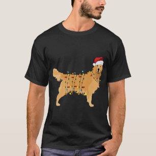 Golden Retriever Holiday Christmas Light T-Shirt