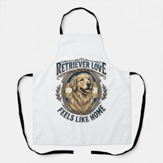 Golden Retriever Home Comfort Vintage Engraving Do Apron