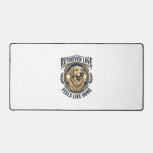 Golden Retriever Home Comfort Vintage Engraving Do Desk Mat
