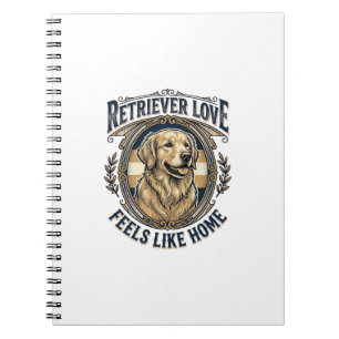 Golden Retriever Home Comfort Vintage Engraving Do Notebook