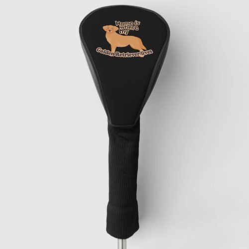 Golden Retriever Home Golf Head Cover