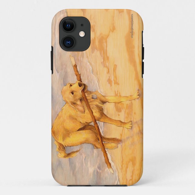 Golden Retriever Horizontal Art Phone Case (Back)