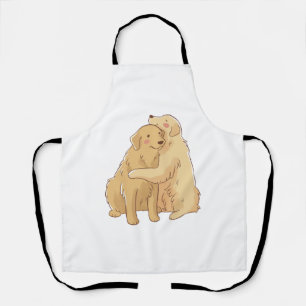 Golden Retriever hug Apron