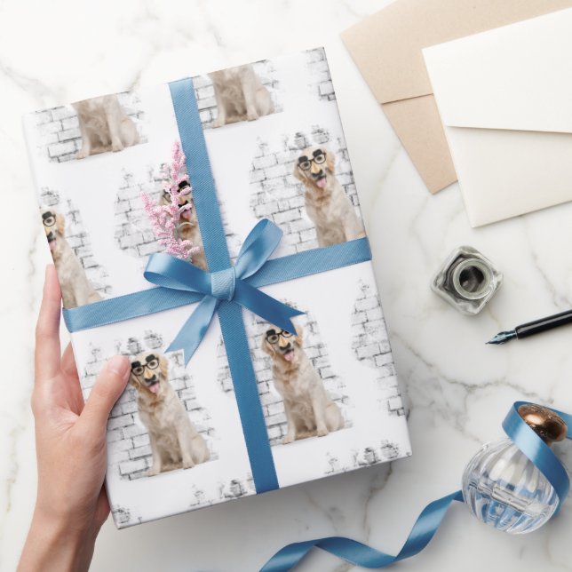 Golden Retriever Humor Wrapping Paper (Gifting)