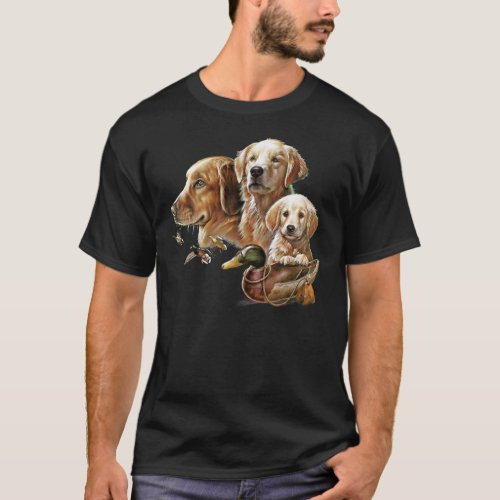 Golden Retriever Hunting Dogs T_Shirt