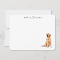 Golden Retriever illustration flat