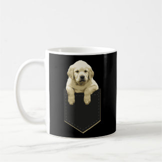 Golden Retriever In Pocket T Shirt Puppy Dog In Yo Coffee Mug