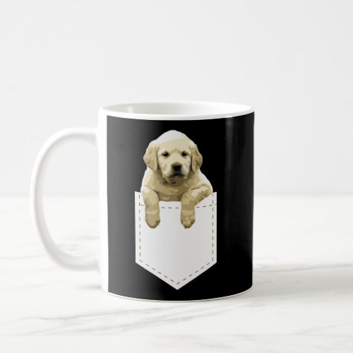 Golden Retriever In Pocket T Shirt Puppy Dog In Yo Coffee Mug