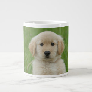 Golden Retriever In Wash Basin Giant Coffee Mug