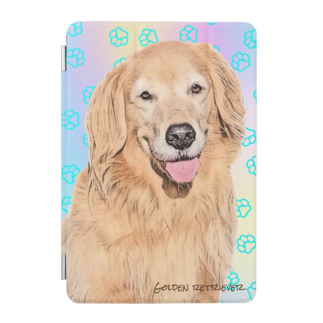 golden retriever iPad smart cover iPad case (Front)