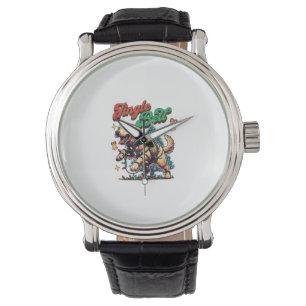 Golden Retriever Jingle Bell Santa Christmas Holid Watch