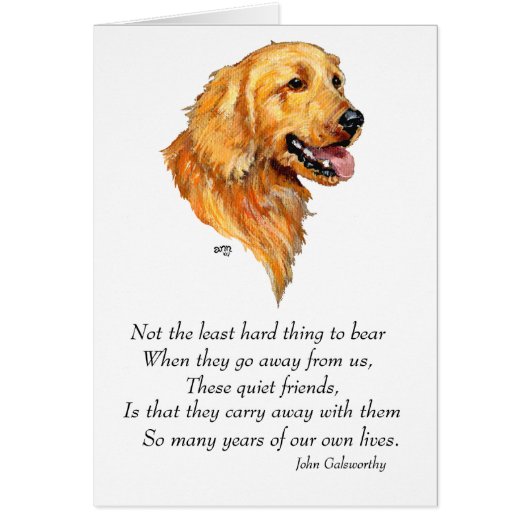 Golden Retriever Keepsake Cards (Front)