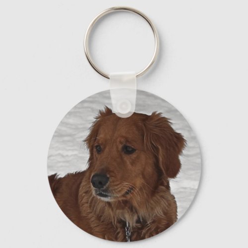 Golden Retriever Keychain