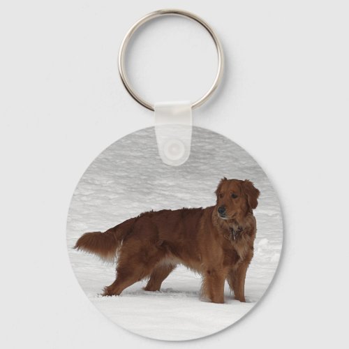 Golden Retriever Keychain