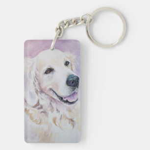 Golden retriever keychain