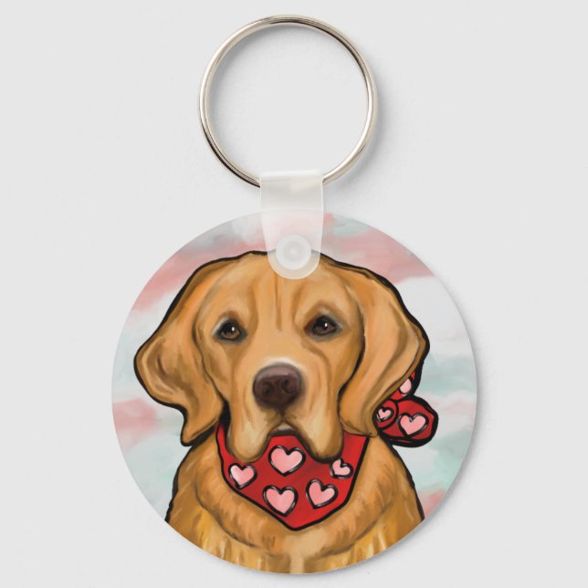 Golden Retriever Keychain (Front)