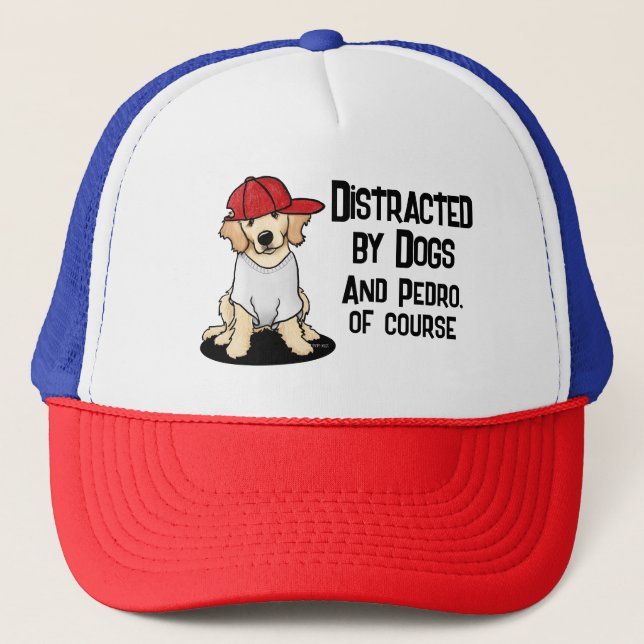Golden Retriever KiniArt Trucker Hat (Front)