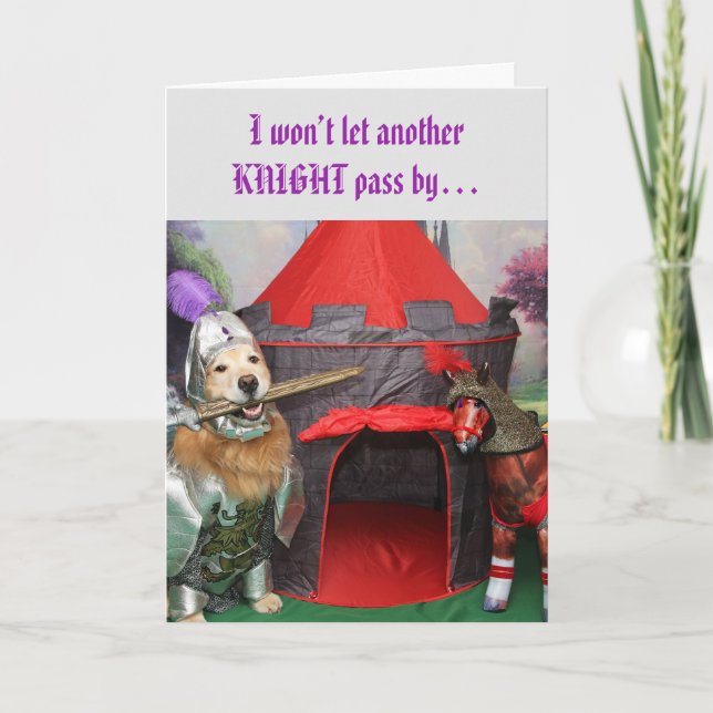 Golden Retriever Knight Thank You (Front)