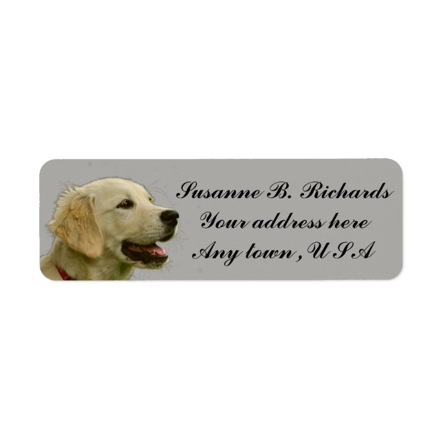 Golden Retriever Label (Front)