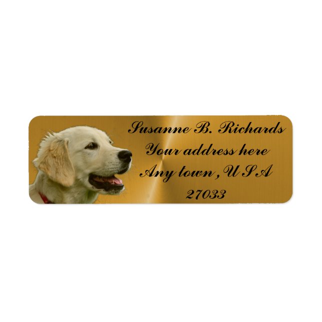 Golden Retriever Label (Front)