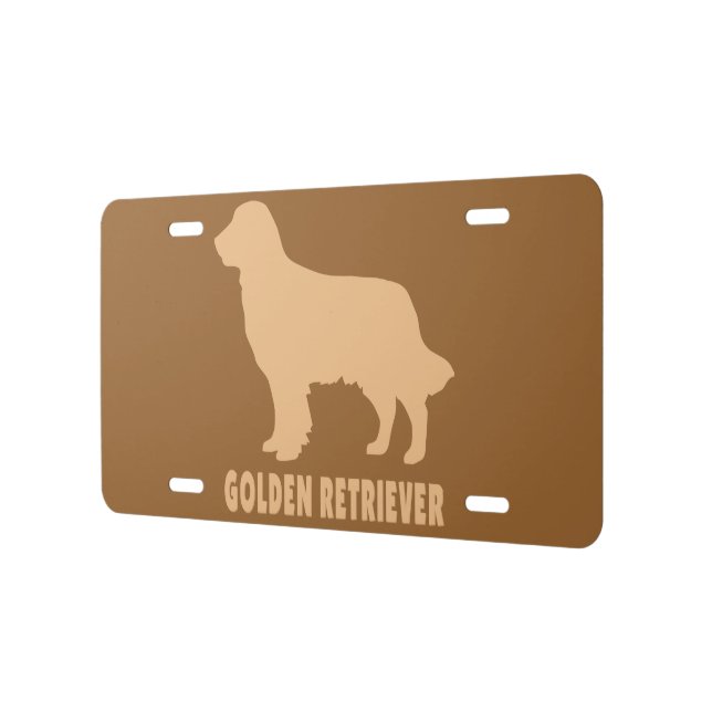 Golden Retriever License Plate (Left)