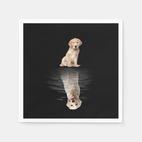 Golden Retriever Life Cute Love Golden Retriever Napkins