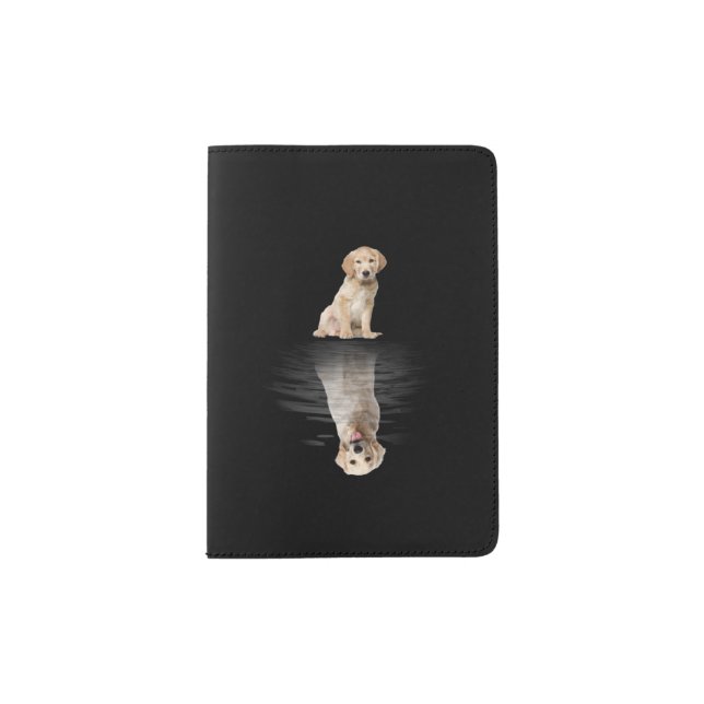 Golden Retriever Life Cute Love Golden Retriever Passport Holder (Front)
