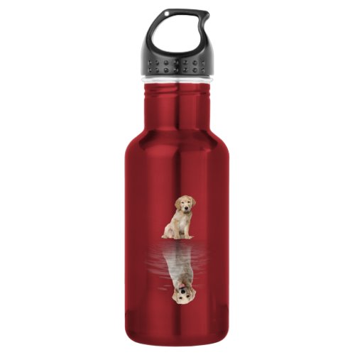 Golden Retriever Life Cute Love Golden Retriever Stainless Steel Water Bottle