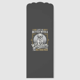 Golden Retriever Life Is Better Dog Bookmarks