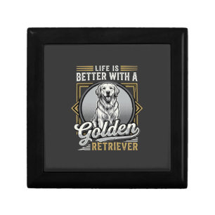 Golden Retriever Life Is Better Dog Gift Box