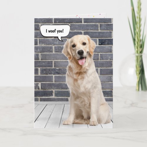 Golden Retriever Love Birthday  Card