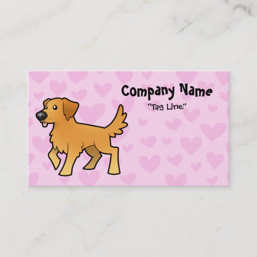 Customizable Golden Retriever Love Business Card Templates