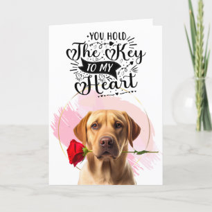 Golden Retriever love Custom Valentine's Day Holiday Card