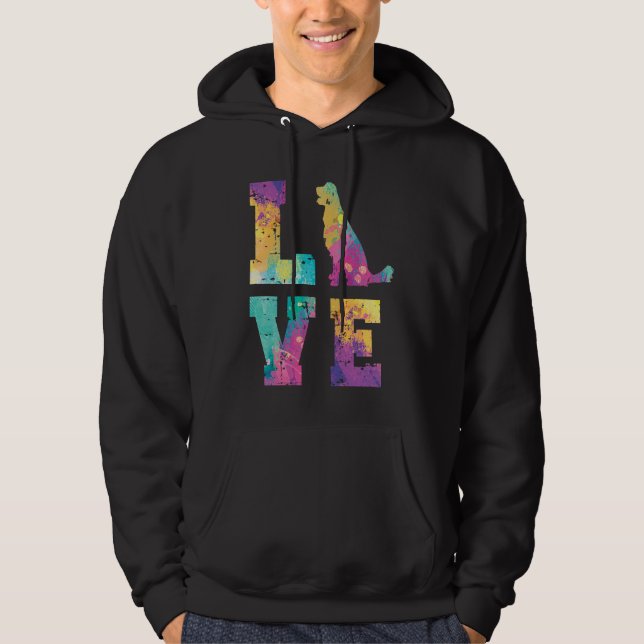 Golden Retriever Love Hoodie (Front)
