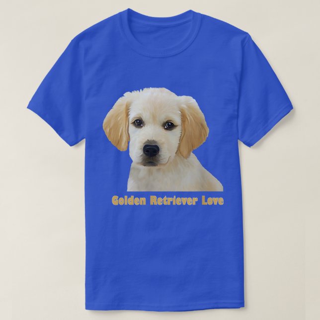 Golden Retriever Love Puppy Favorite  T-Shirt (Design Front)