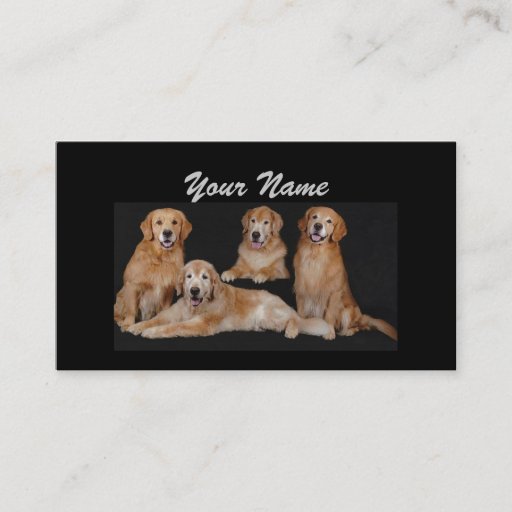 Customizable Golden Retriever Lover Business Card